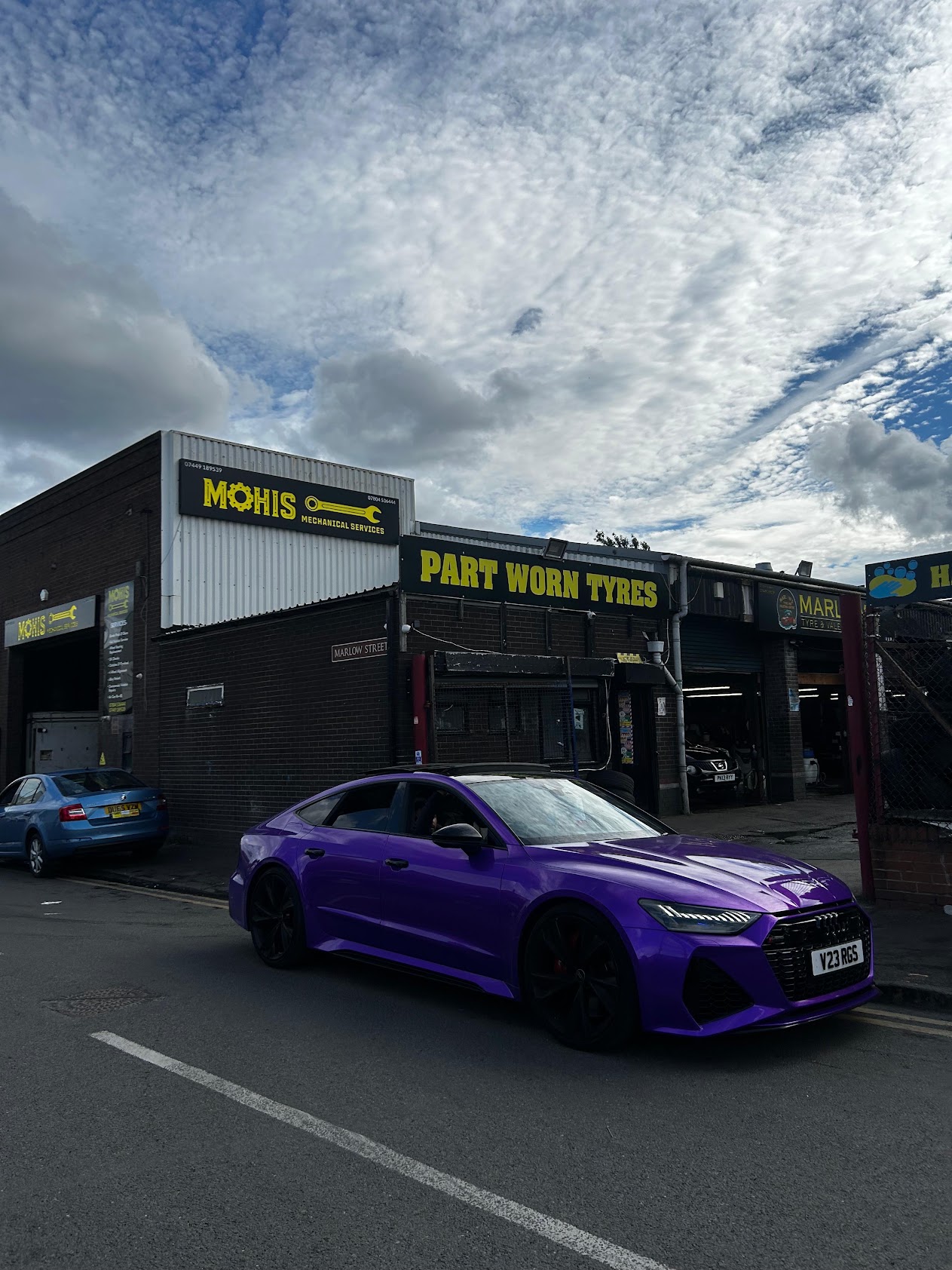 Marlow Tyre & Valeting Centre workshop and team in Walsall