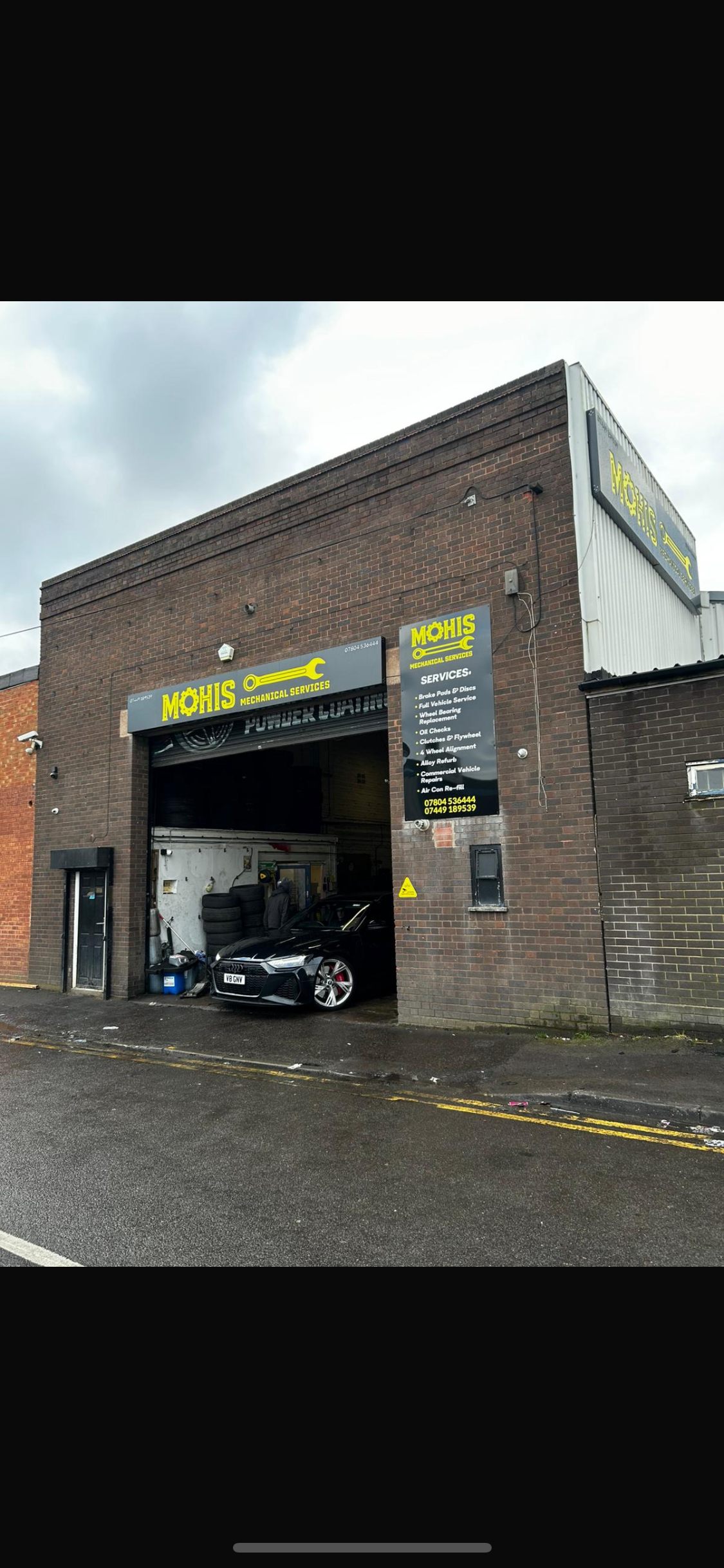 Tyre selection and display at Marlow Tyre & Valeting Centre