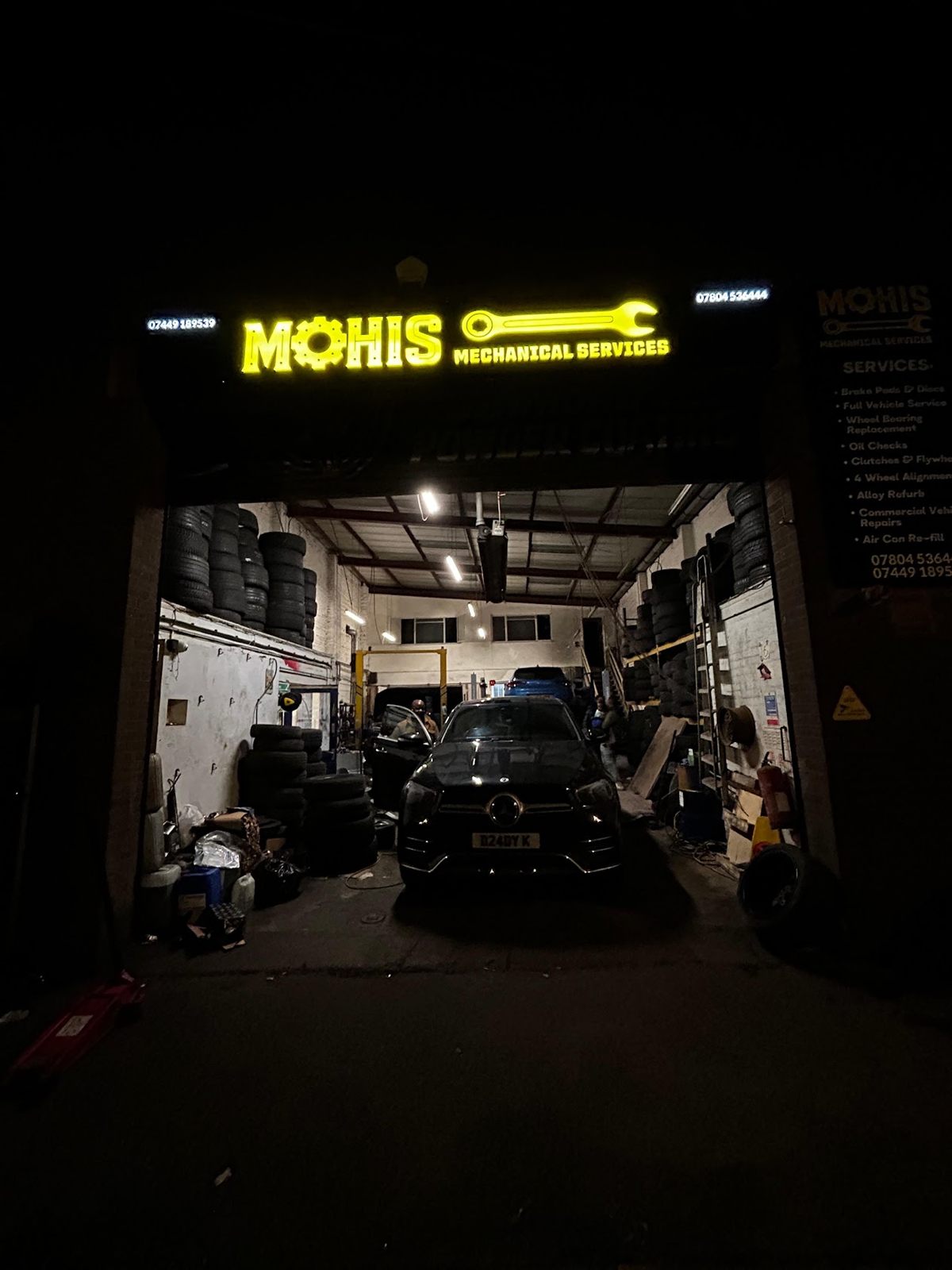 Wheel balancing and tyre fitting equipment at Marlow Tyre & Valeting Centre